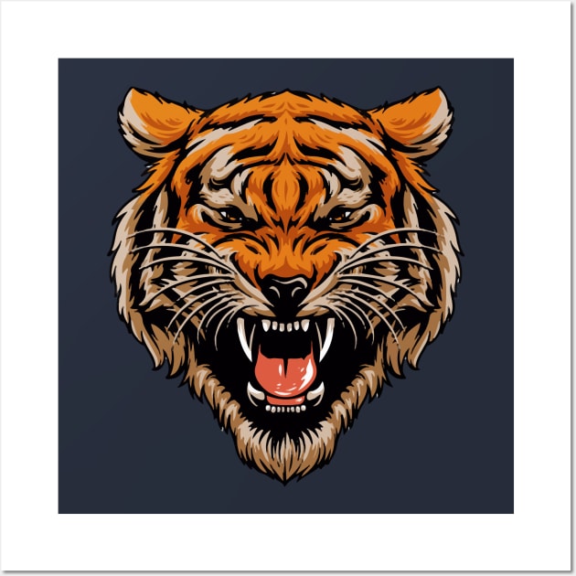 tiger head Wall Art by awesome98